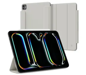 Spigen Air Skin Folio OneTap ochranné púzdro iPad Pro 11" 2024 sivá