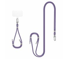 Spigen Universal Set 2 Cross Body Strap + Wrist Strap + ConTag2 deep purple