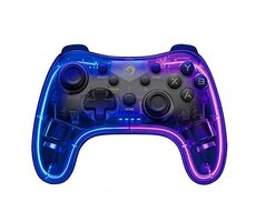 Marvo GHOST 40 transparentný / Bezdrôtový herný ovládač / pre PC / PS3/4 / Android & iOS / RGB