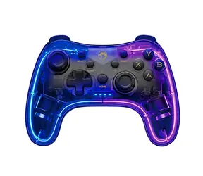 Marvo GHOST 40 transparentný / Bezdrôtový herný ovládač / pre PC / PS3/4 / Android & iOS / RGB