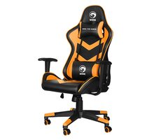 Marvo CH-106 oranžová / herné kreslo / 129-139cm / ergonomické / sklopné až do uhla 90 ° / syntetická koža / 150 kg
