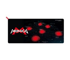 Marvo MONKA Loop čierno-červená / herná podložka pod myš / 900 x 400 x 4 mm