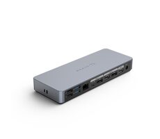 Hyper® HyperDrive USB-C Dokovacia stanica 14v1 strieborná / 2xHDMI 4K60Hz / 1xGigabit / 1x3.5mm / 2xDP / 5xUSB / 2xUSB-C 