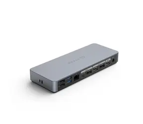 Hyper® HyperDrive USB-C Dokovacia stanica 14v1 strieborná / 2xHDMI 4K60Hz / 1xGigabit / 1x3.5mm / 2xDP / 5xUSB / 2xUSB-C 
