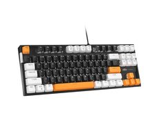 MageGee MK-STAR čierna / Mechanická klávesnica / US layout / kábel USB-A / RGB podsvietenie 