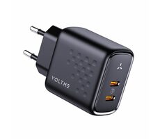 VOLTME Revo 45 Duo CC 45W čierna / GaN / 45W / 2x USB-C 