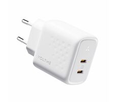 VOLTME Revo 45 Duo CC 45W biela / GaN / 45W / 2x USB-C 
