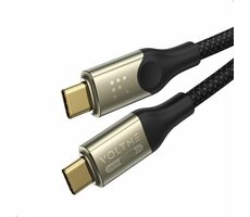VOLTME Powerlink Utron Series CTC Kábel USB-C(M) 5A/240W 1.2m čierna / 2x USB-C(M)