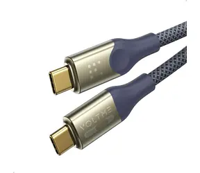 VOLTME Powerlink Utron Series CTC Kábel USB-C(M) 5A/240W 1.2m modrá / 2x USB-C(M)
