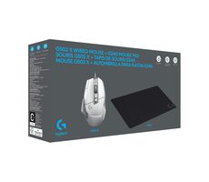 Logitech G502 X biela + podložka G240
