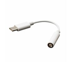 Akasa Redukcia USB-C (M) - Jack 3.5 mm (F) 0.1 m biela