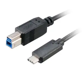 Akasa USB-C 3.1 (M) - USB-B 3.1 (M) 1m čierna 