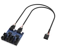 Akasa USB 2.0 interný HUB 1-4 / HUB pre USB 