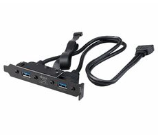 Akasa USB-C 3.1 Gen2 + 2x USB-A 3.0 záslepka