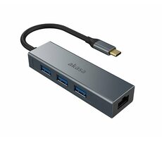 Akasa AK-CBCA20-18BK dokovacia stanica / 3x USB-A 3.0 / 1x Ethernet 