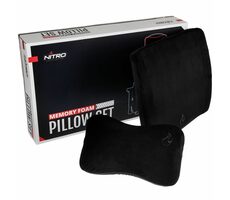 Nitro Concepts Sada vankúšov z pamäťovej peny čierna / pre stoličky Nitro Nitro Concepts 