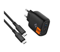 Spigen ArcStation Pro GaN 45W čierna / Nabíjačka / 1x USB-C / Kábel USB-C/USB-C