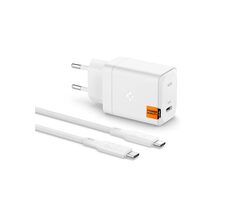 Spigen ArcStation Pro GaN 65W biela / Nabíjačka / 1x USB-C / Kábel USB-C/USB-C
