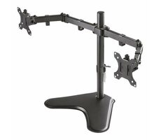 Neomounts FPMA-D550DBLACK čierna / Držiak displeja na stôl / 10-32" / svorka / VESA 100x100 / nosn. 2x 8kg / 2 displeje
