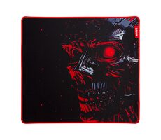 Marvo Noob L čierno-červená / herná podložka pod myš / 450 x 400 x 3 mm