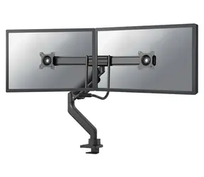 Neomounts DS75-450BL2 čierna / Držiak displeja na stôl / 17-32" / svorka + priechodka / VESA 100x100 / nosn.2x8kg 