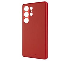 FIXED Kožený zadný kryt MagLeather s podporou MagSafe pre Samsung Galaxy S25 Ultra červený