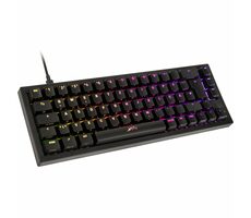 XTRFY K5 čierna / herná klávesnica / mechanická / spínače Kailh Red / TKL / RGB / USB-C / 2m 