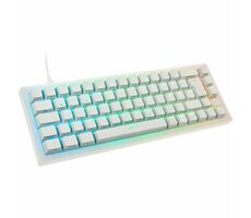 XTRFY K5 biela / herná klávesnica / mechanická / spínače Kailh Red / TKL / RGB / USB-C / 2m 