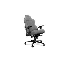 Yumisu 2054 Material šedá / Herná stolička / látka / nastaviteľné / pojazdné kolieska / nosnosť 150 kg