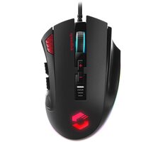 TARIOS RGB Gaming Mouse čierna / herná myš / optická / 12000 DPI / 12 tlačidiel / USB-A / 1.8m