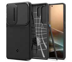 Spigen Optik Armor ochranný kryt pre Samsung Galaxy S25 Ultra black