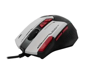 Baracuda Manta Herná myš / Herná myš / Optický / 8D / 12800 dpi / 1.5m / USB / 81g / biela