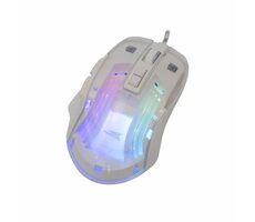 Baracuda ANGLERFISH Herná myš / Herná myš / Optický / 7D / 7200 dpi / 1.5m / 110g / biela