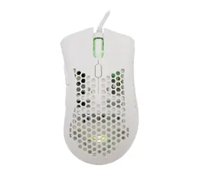 Baracuda CORAL Herná myš / Herná myš / Optický / 6D / 12800 dpi / RGB / 1.5 m / 105g / USB / Biela