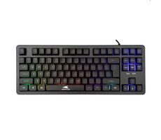 Baracuda KRILL Herná membránová klávesnica / US layout / 1.5m / RGB / USB / Antighosting 19 kláves / čierna