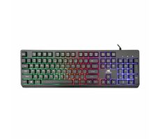 Baracuda STARFISH Herná membránová klávesnica / US layout / 1.5m / RGB / USB / Antighosting 19 kláves
