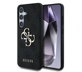 Guess PU 4G Metal Logo Zadný Kryt pre Samsung Galaxy S25 sivá