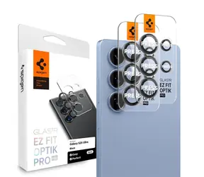 Spigen Glass TR EZ Fit Optik Pre HD tvrdené sklo pre Samsung Galaxy S25 Ultra 2ks čierna