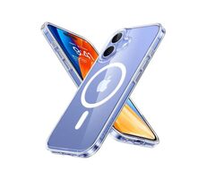 Torras Diamond-Mag case ochranný kryt pre Apple iPhone 16 PLUS transparentný