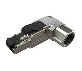 Solarix CAT6 STP konektor MPTL 90 ° RJ45 sivá / samorezný