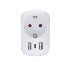 Solight PA03UK Cestovný adaptér UK USB A+C na použitie vo Veľkej Británii / typ G