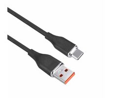 Solight SSC16005-S Kábel USB-C 3.1 (M) - USB-A 2.0 (M) 0.5m čierna / silikón
