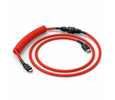Glorious GMMK USB-C/USB-A krútený kábel 1.4m červená / pre klávesnice Glorious / 1x USB-C(M) / 1x USB-A(M)