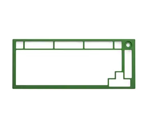Glorious GMMK PRO Top Frame zelená / náhradný vrchný rámček pre klávesnicu GMMK Pro