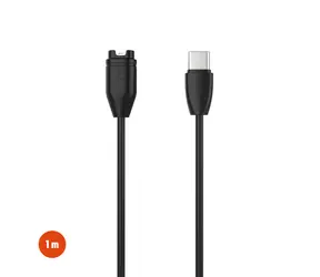 FIXED Nabíjací USB-C kábel pre smartwatch Garmin Fenix 5/6/7/7X/8 Epix Venu 2/3/3S Vívoactive 3/4/5 čierny