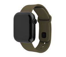 FIXED Set silikónových remienkov Silicone Sporty Strap pre Apple Watch 42/44/45/46mm olivový