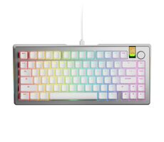 Glorious GMMK 3 Pro HE 75% - Fox HE ANSI strieborná / herná 75% TKL / USB-C / ANSI (US) layout / Fox HE / RGB / 1.4m