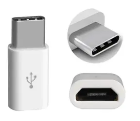 Aligator Adaptér microUSB - USB-C biely pre nabíjačky a dátové káble
