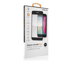 Aligator Ochrana displeja GLASS PRINT iPhone X/XS / 11 Pro čierna