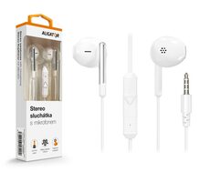 Aligator Slúchadlá AE008 / Stereo / Jack / Drôt / Biela